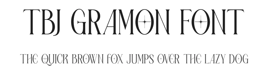 TBJ Gramon Font by Taboja Std — Decorative Font