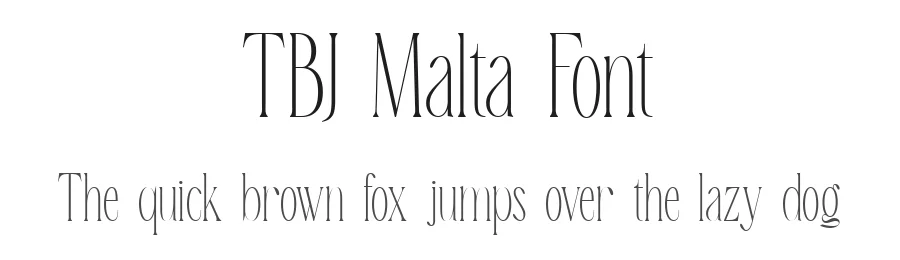 TBJ Malta Font by Taboja Std — Decorative Font