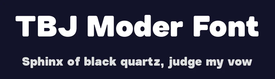 TBJ Moder Font by TabojaStudio — Display Font — thumbnail 2
