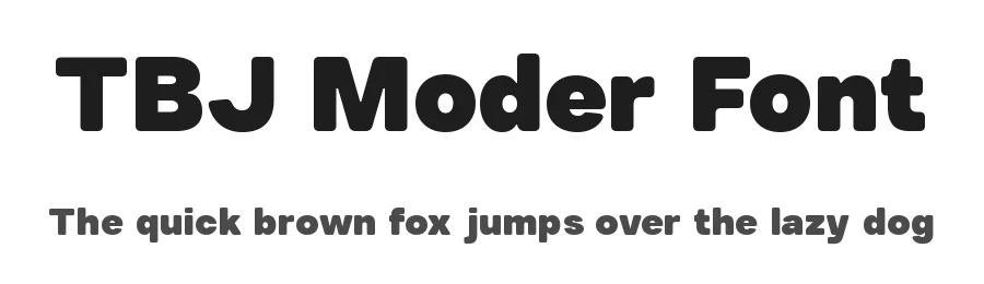 TBJ Moder Font by TabojaStudio — Display Font