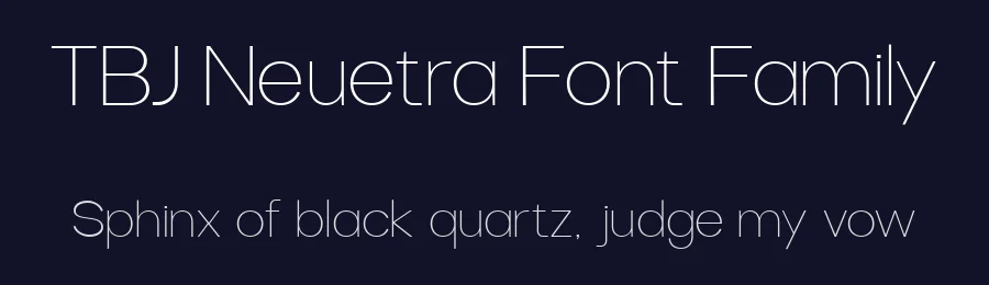 TBJ Neuetra Font Family by Taboja Std — Decorative Font — thumbnail 2