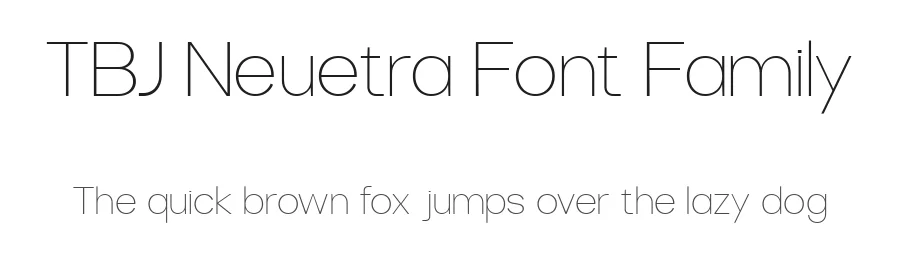 TBJ Neuetra Font Family by Taboja Std — Decorative Font