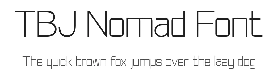 TBJ Nomad Font by Taboja Std — Display Font