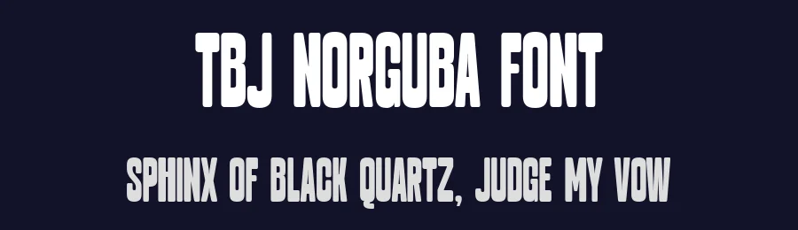 TBJ Norguba Font by Taboja Std — Decorative Font — thumbnail 2