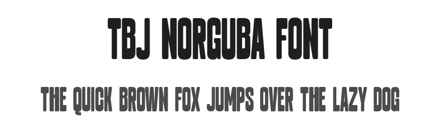 TBJ Norguba Font by Taboja Std β Decorative Font