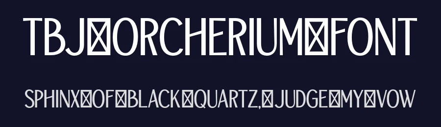 TBJ Orcherium Font by Taboja Std — Display Font — thumbnail 2