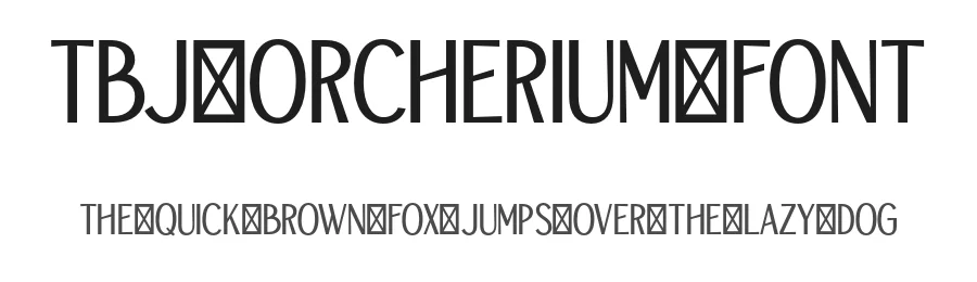 TBJ Orcherium Font by Taboja Std — Display Font