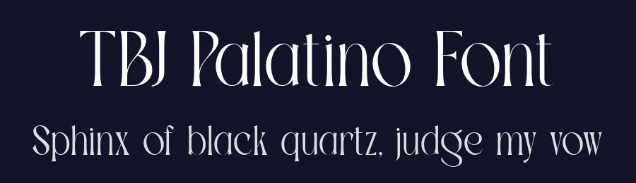 TBJ Palatino Font by Taboja Std — Serif Font — thumbnail 2