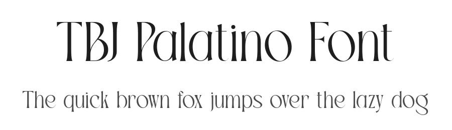TBJ Palatino Font by Taboja Std — Serif Font