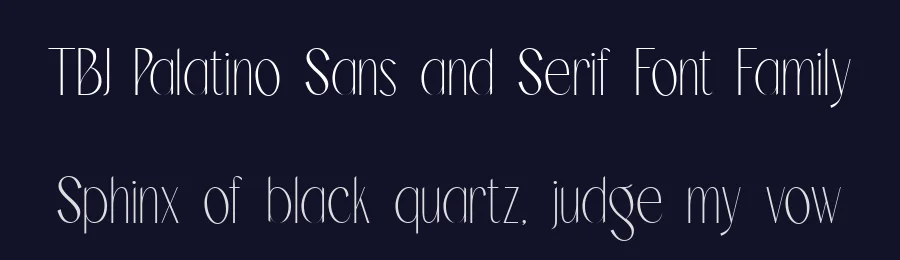 TBJ Palatino Sans and Serif Font Family by Taboja Std — Display Font — thumbnail 2