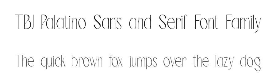 TBJ Palatino Sans and Serif Font Family by Taboja Std — Display Font