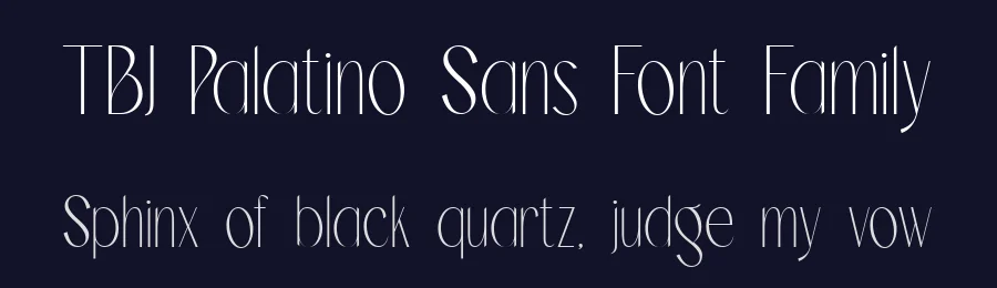 TBJ Palatino Sans Font Family by Taboja Std — Display Font — thumbnail 2