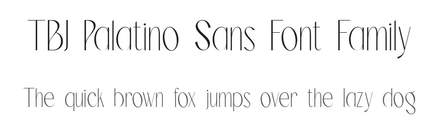 TBJ Palatino Sans Font Family by Taboja Std — Display Font