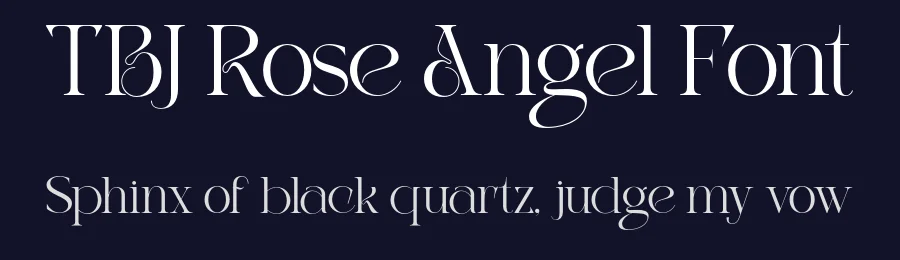 TBJ Rose Angel Font by Taboja Std — Serif Font — thumbnail 2