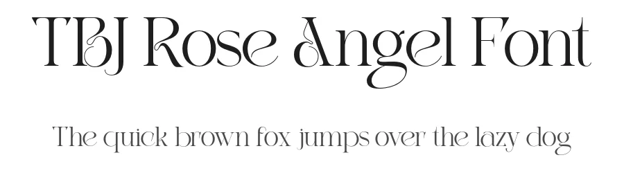 TBJ Rose Angel Font by Taboja Std — Serif Font