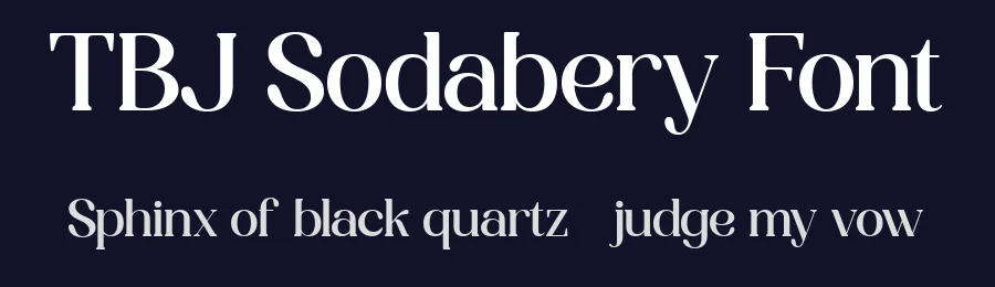 TBJ Sodabery Font by Taboja Std — Display Font — thumbnail 2