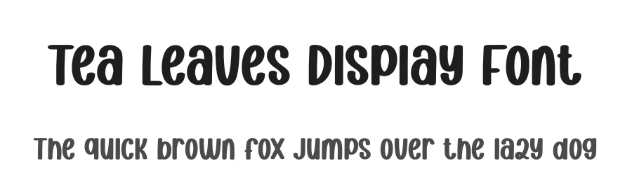Tea Leaves Display Font by creativeletter — Script Handwritten Font