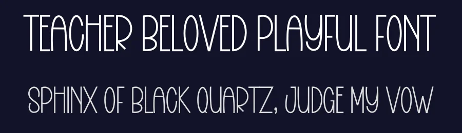 Teacher Beloved Playful Font by freshtypeink — Display Font — thumbnail 2