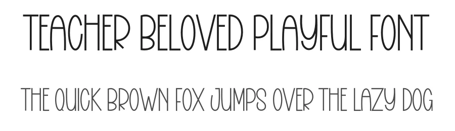Teacher Beloved Playful Font by freshtypeink — Display Font