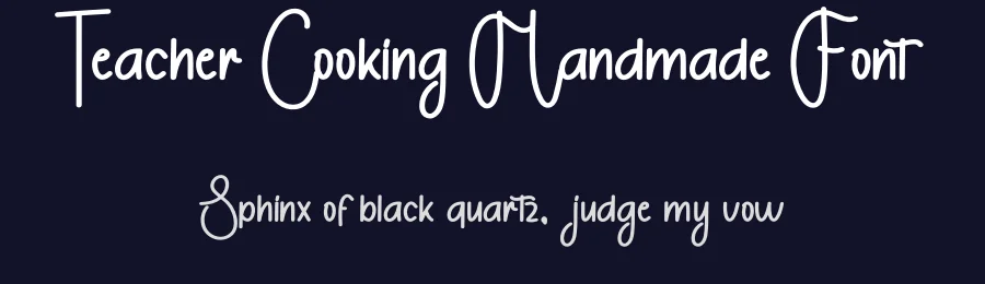 Teacher Cooking Handmade Font by freshtypeink — Display Font — thumbnail 2