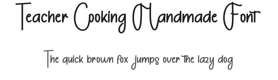 Teacher Cooking Handmade Font by freshtypeink — Display Font