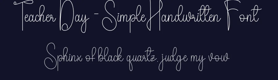 Teacher Day – Simple Handwritten Font by andikastudio — Script Handwritten Font — thumbnail 2