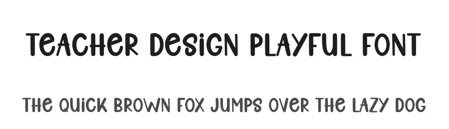 Teacher Design Playful Font by freshtypeink — Display Font