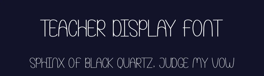 Teacher Display Font by andikastudio — Display Font — thumbnail 2