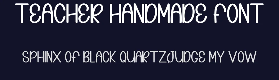 Teacher Handmade Font by inermediaSTUDIO — Display Font — thumbnail 2