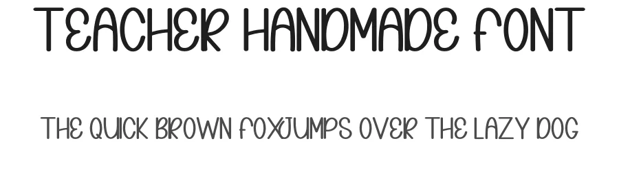 Teacher Handmade Font by inermediaSTUDIO — Display Font