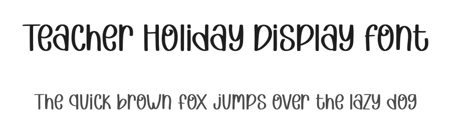 Teacher Holiday Display Font by Craftedtype — Decorative Font