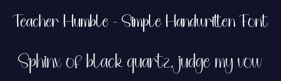 Teacher Humble – Simple Handwritten Font by andikastudio — Display Font — thumbnail 2