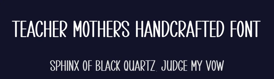 Teacher Mothers Handcrafted Font by andikastudio — Display Font — thumbnail 2