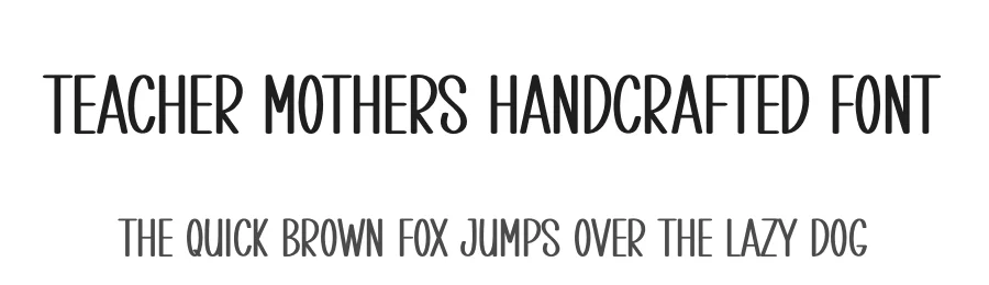 Teacher Mothers Handcrafted Font by andikastudio — Display Font
