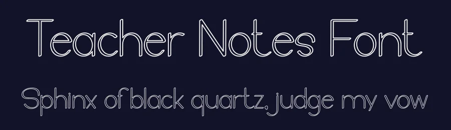 Teacher Notes Font by freshtypeink — Display Font — thumbnail 2
