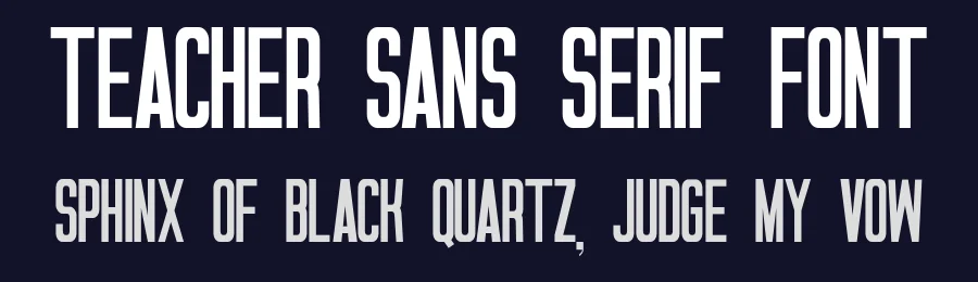 Teacher Sans Serif Font by MasyafiStudio — Decorative Font — thumbnail 2