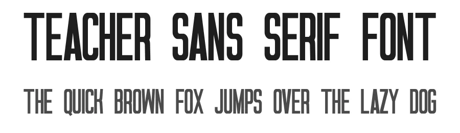Teacher Sans Serif Font by MasyafiStudio — Decorative Font