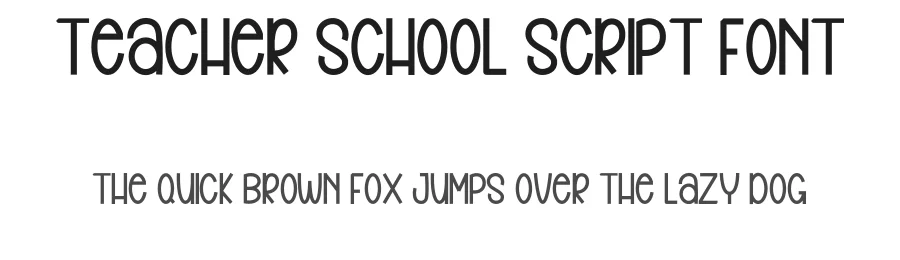Teacher School Script Font by inermediaSTUDIO — Display Font