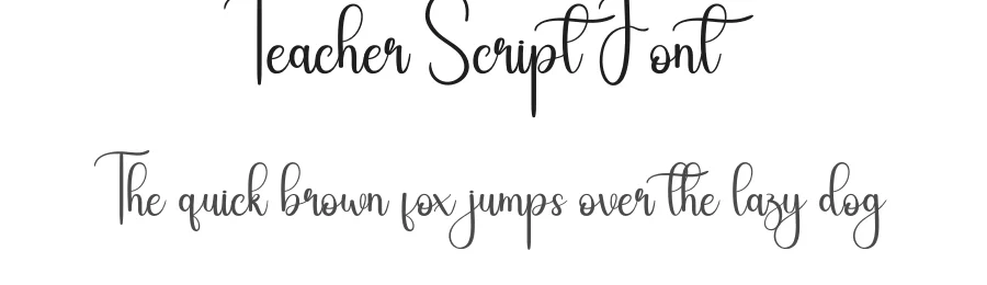 Teacher Script Font by andikastudio — Script Handwritten Font