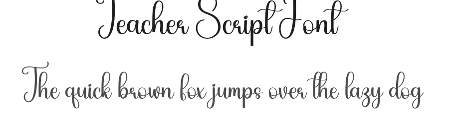 Teacher Script Font by andikastudio — Script Handwritten Font