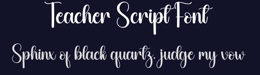 Teacher Script Font by creativeletter — Script Handwritten Font — thumbnail 2