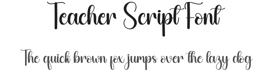 Teacher Script Font by creativeletter — Script Handwritten Font