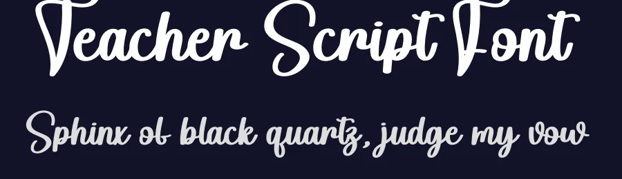 Teacher Script Font by creativeletter — Script Handwritten Font — thumbnail 2