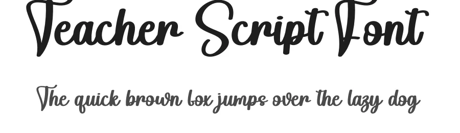 Teacher Script Font by creativeletter — Script Handwritten Font