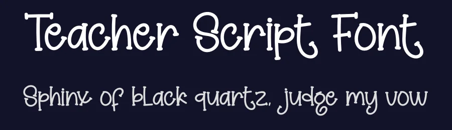 Teacher Script Font by creativeletter — Display Font — thumbnail 2