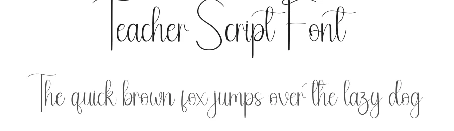 Teacher Script Font by andikastudio β Script Handwritten Font