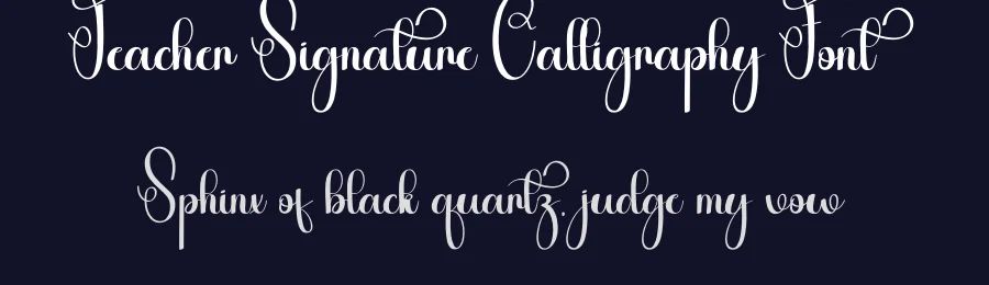 Teacher Signature Calligraphy Font by andikastudio — Script Handwritten Font — thumbnail 2