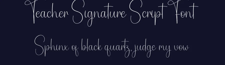 Teacher Signature Script Font by creativeletter — Script Handwritten Font — thumbnail 2