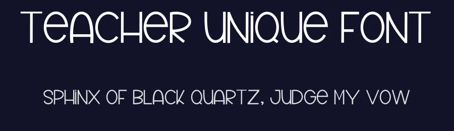 Teacher Unique Font by inermediaSTUDIO — Display Font — thumbnail 2