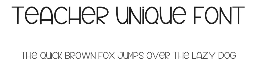 Teacher Unique Font by inermediaSTUDIO — Display Font